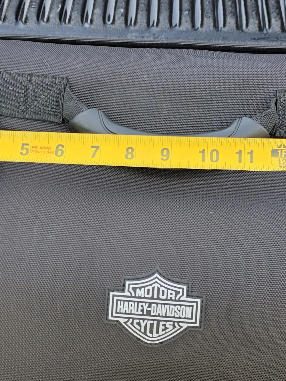 Harley-Davidson Black Travel Bag with White Piping